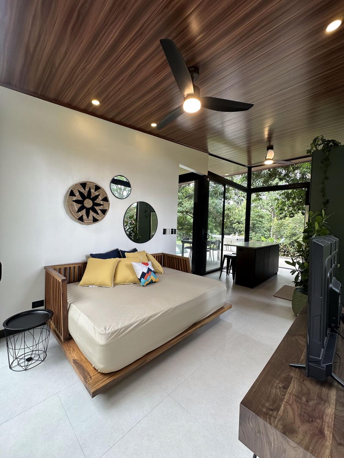 Living room with a queen daybed
